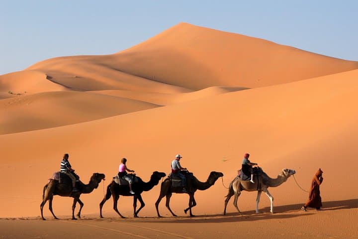 Sunset Camel Trek & Bedouin Dinner in the Dubai Desert