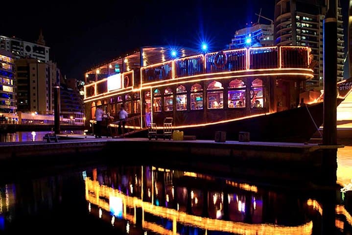 Dubai Creek Dhow Dinner Cruise — Evening Cruise, Buffet & Skyline Views photo 2