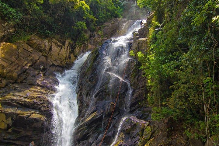 Antelope Falls Waterfall Rappelling and Zipline Adventure near Hopkins, Belize photo 6