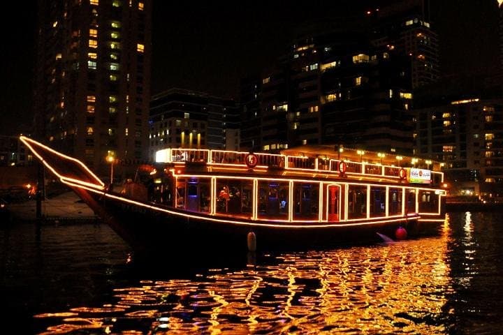 Dubai Marina Dhow Cruise: Evening Sightseeing & Dinner on a Traditional Arab Dhow photo 2