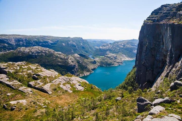 Stavanger Waterfalls, Caves and Pulpit Rock Boat Tour on Lysefjord