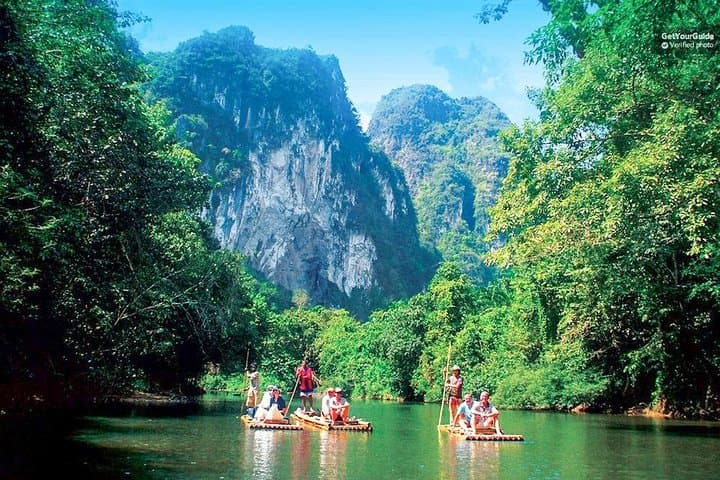 Khao Sok Bamboo Rafting & Elephant Bathing — Full-Day Tour from Khao Lak