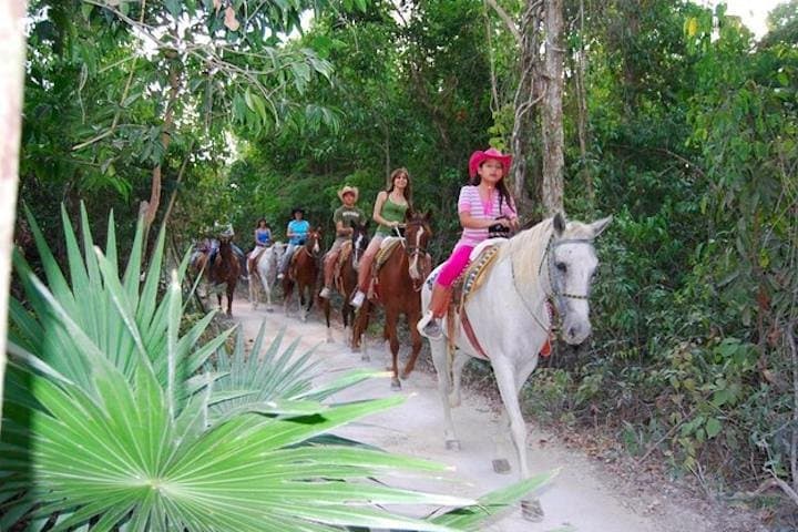 Riviera Maya Zipline and Cenote Horseback Combo from Cancun photo 6