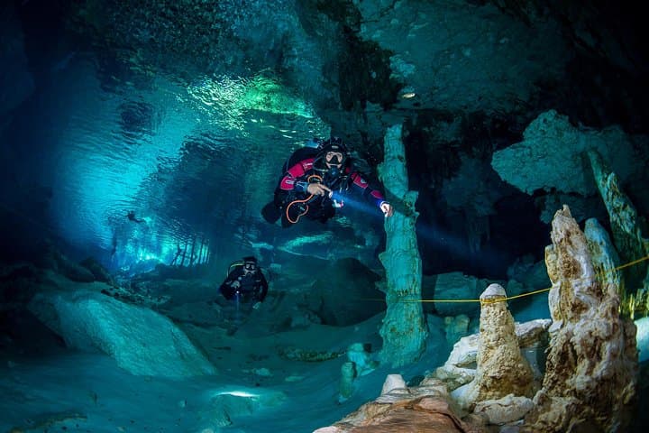 Cenote Diving in Tulum: Two-Tank Cavern Dives at Casa Cenote and Dos Ojos