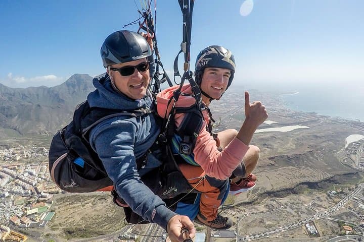 Paragliding Tandem Flight Over Costa Adeje: Soar From 800m Above Tenerife