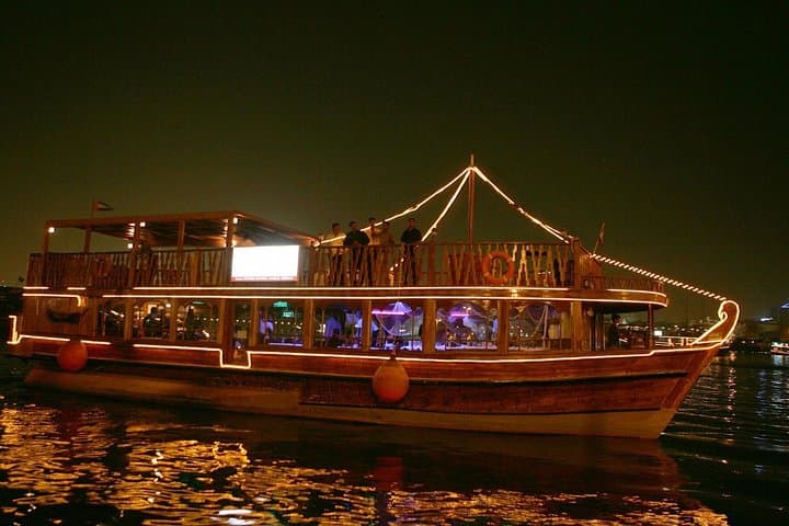 Dhow Dinner Cruise Dubai Creek: Evening Buffet & Illuminated Gold Souk Views photo 2