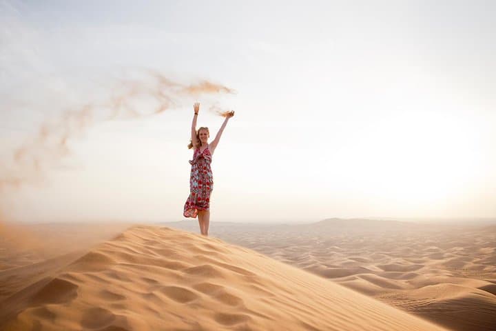 Dubai Afternoon Desert Safari: Dune Bashing, Camel Ride & BBQ Sunset Experience photo 2
