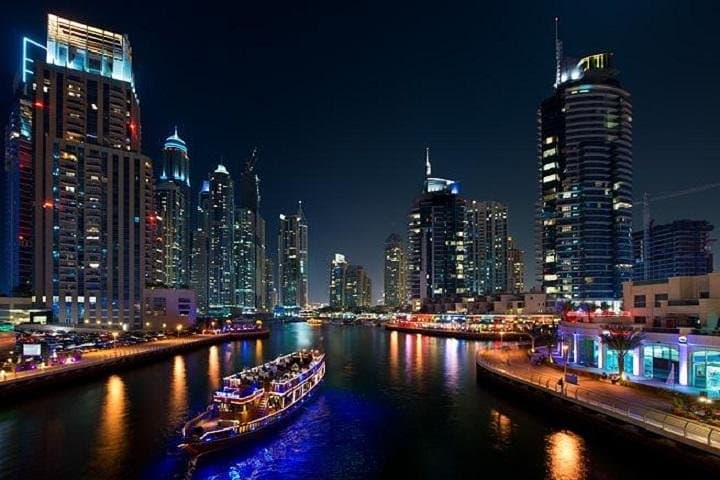 Dubai Canal Dinner Cruise: Dhow Buffet Cruise with Hotel Pickup photo 2