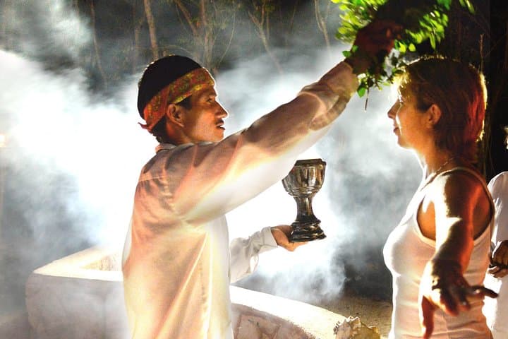 Night Mayan Temazcal Ceremony & Cenote Swim near Cancún