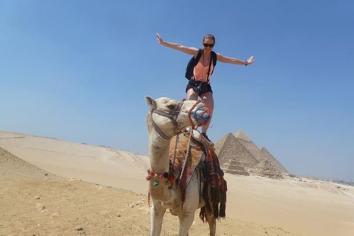 Giza Pyramids Day Trip with Camel Ride & Egyptian Museum Visit