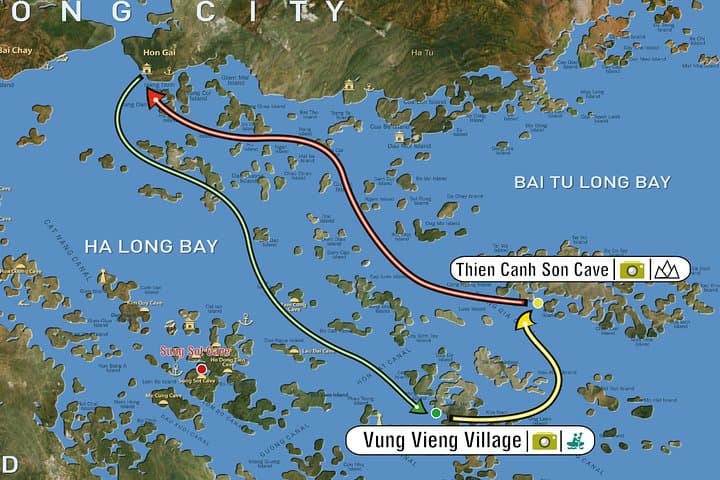 Bai Tu Long Day Trip: Kayak Thien Canh Son Cave & Vung Vieng Fishing Village