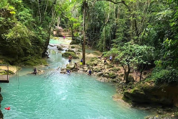 Blue Hole Tour: Ocho Rios Waterfall Climb, Cliff-Jumping & Mud Bath