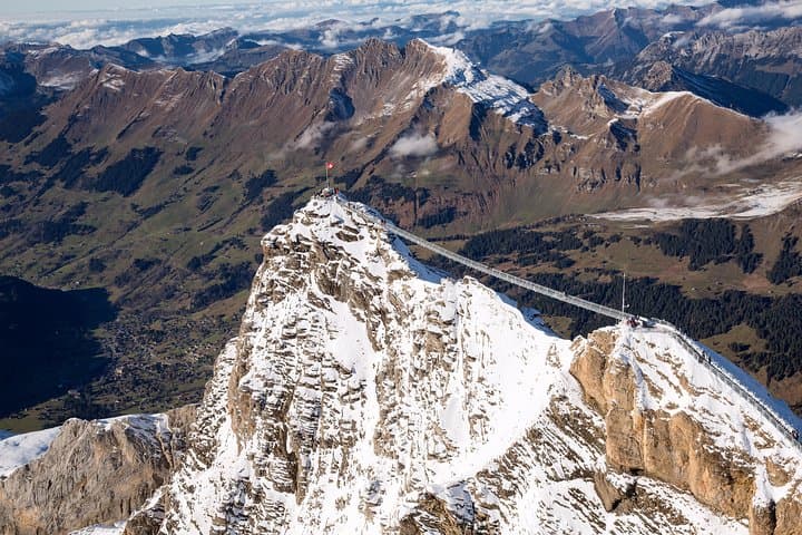 Glacier 3000 & Col du Pillon Day Trip from Lausanne — Peak Walk, Cable Car, and Montreux photo 3