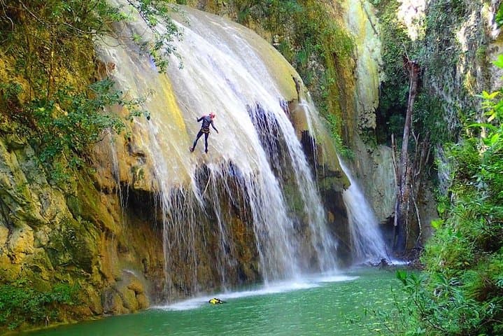 Canyoning at The Magic Mushroom: Cabarete's Rappels, Jumps & Blue Pools