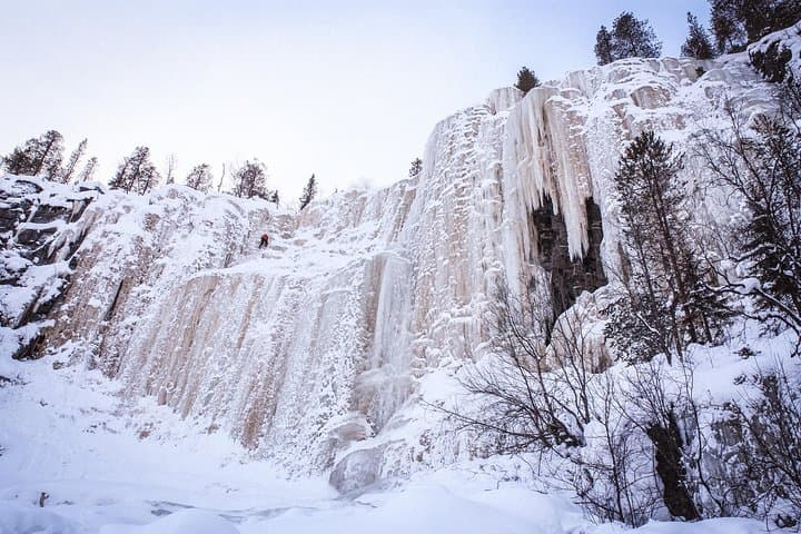 Korouoma Frozen Waterfalls: Ice-Climb the Gorge Near Posio