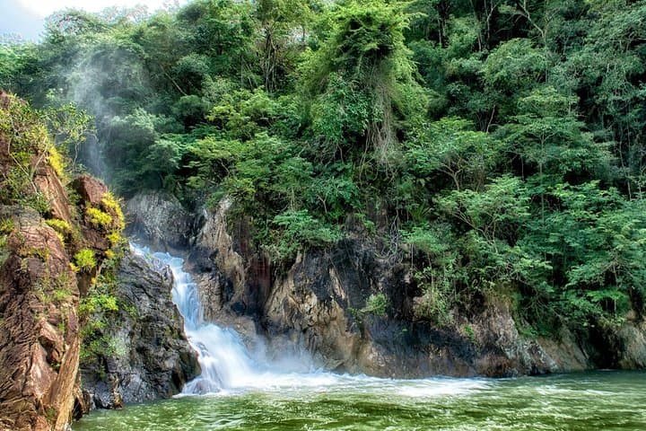 Jungle Pontoon Waterfall Adventure Tour in San Ignacio, Belize