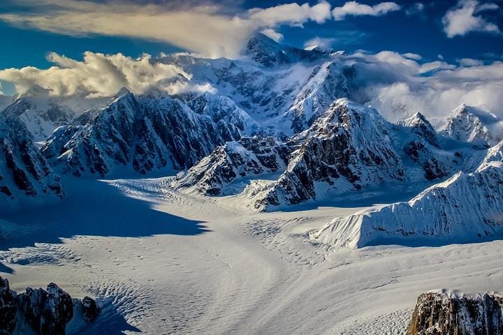 Denali Winter Flightseeing from Talkeetna: Kahiltna Glacier & Alaska Range Tour