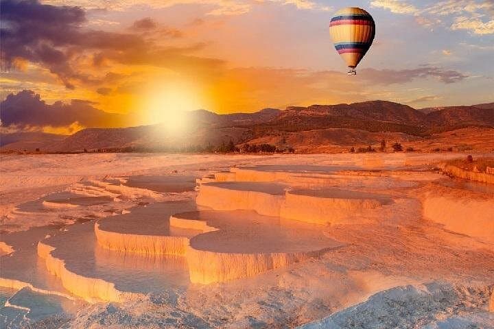 Pamukkale Hot Air Balloon Sunrise Tour — Breakfast & Champagne Over the Travertines photo 1