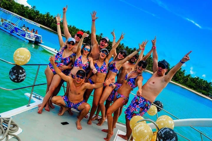Punta Cana VIP Catamaran Party Cruise: Snorkeling, Natural Pool & Slides photo 2