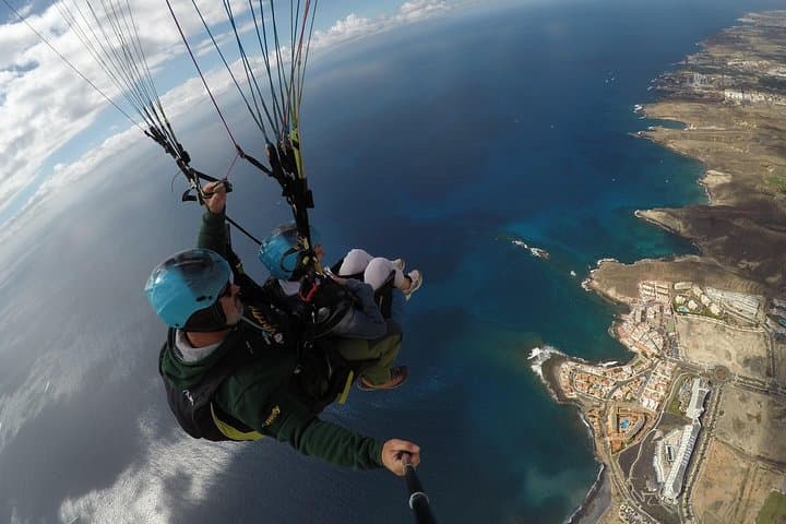 High-Performance Tandem Paragliding Over Tenerife South — Costa Adeje Aerial Flight photo 2
