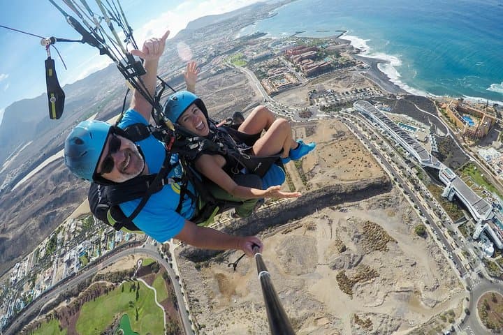 Acro Paragliding Over Costa Adeje: Tandem Adrenaline Flight in Tenerife