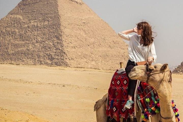 Full-Day Giza Pyramids, Saqqara & Memphis Private Tour with Camel Ride