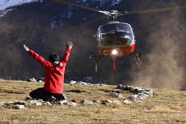 Langtang Helicopter Tour: Sunrise Flight and Landing at Kyanjin Gompa photo 2