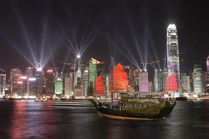 Harbour Night Cruise: Aqua Luna Symphony of Lights in Hong Kong photo 1