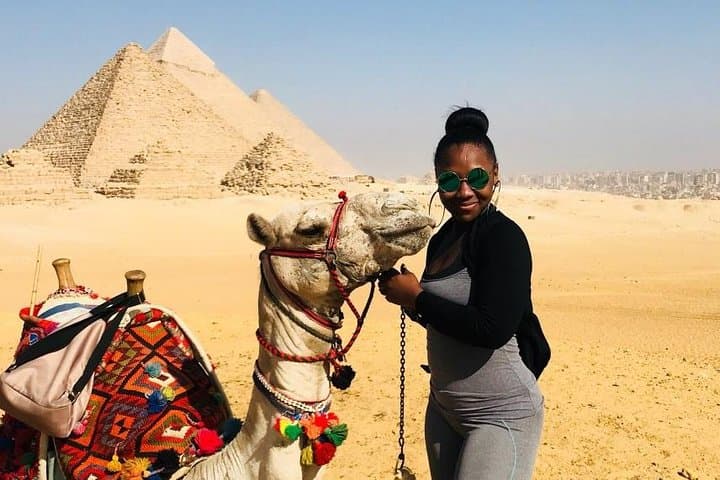 Giza Pyramids, Sphinx & Egyptian Museum Day Tour with Camel Ride — Cairo Highlights
