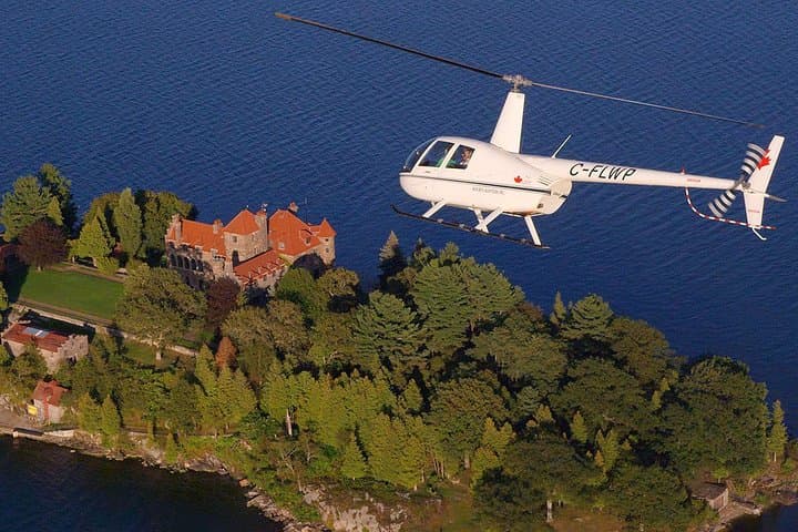 Thousand Islands Two Castle Helicopter Tour — Boldt & Singer Castles from the Air