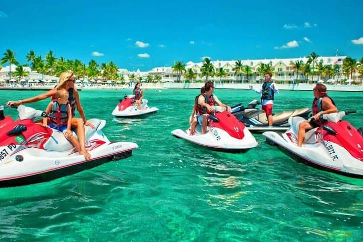 St. Maarten Jet Ski Adventure: Beach Stop, Toppers Rum & Flag Pole View