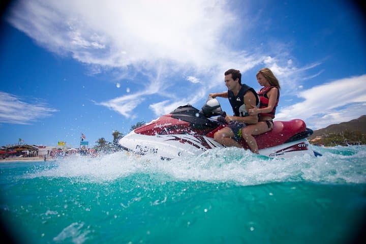 St. Maarten Jet Ski Adventure: Beach Stop, Toppers Rum & Flag Pole View photo 5