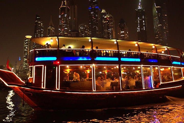 Dubai Marina Dhow Dinner Cruise: Skyline Dining & Tanura Show