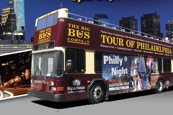 Explore Philadelphia After Dark: Philly By Night Double Decker Bus Tour