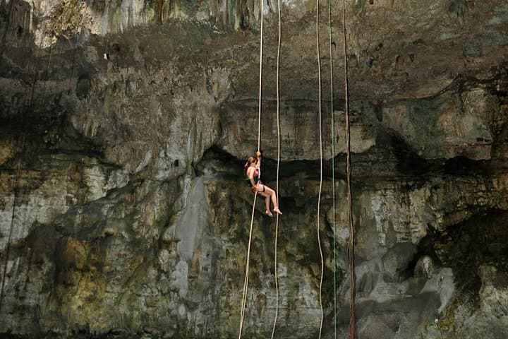 Explore Cenote Maya: Rappel, Swim and Experience a Maya Ceremony Near Valladolid photo 4
