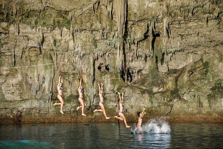 Explore Cenote Maya: Rappel, Swim and Experience a Maya Ceremony Near Valladolid photo 5