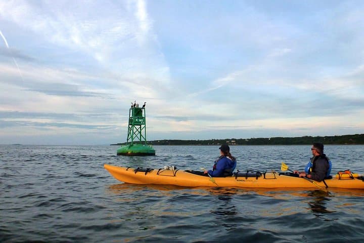 Sunset Sea Kayaking on the St. Lawrence River — Evening Paddle from Quebec City photo 3