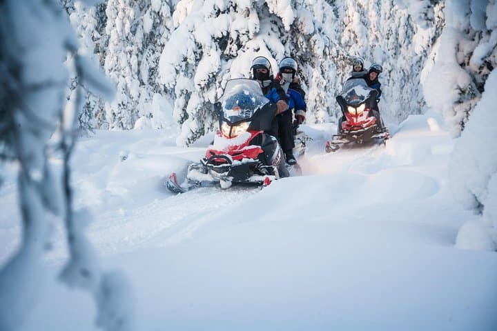 Snowmobiling and Ice-Fishing Lunch in Lapland from Rovaniemi photo 2