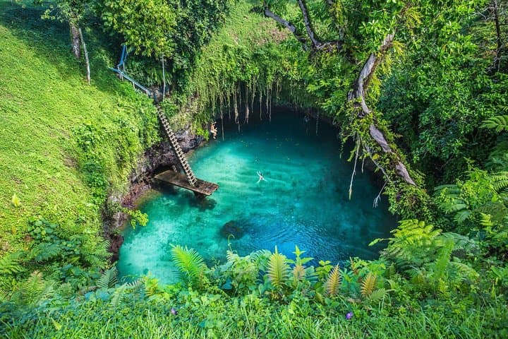 Pristine Waters of Upolu: To Sua Trench, Lalomanu & Waterfall Swim Day Tour