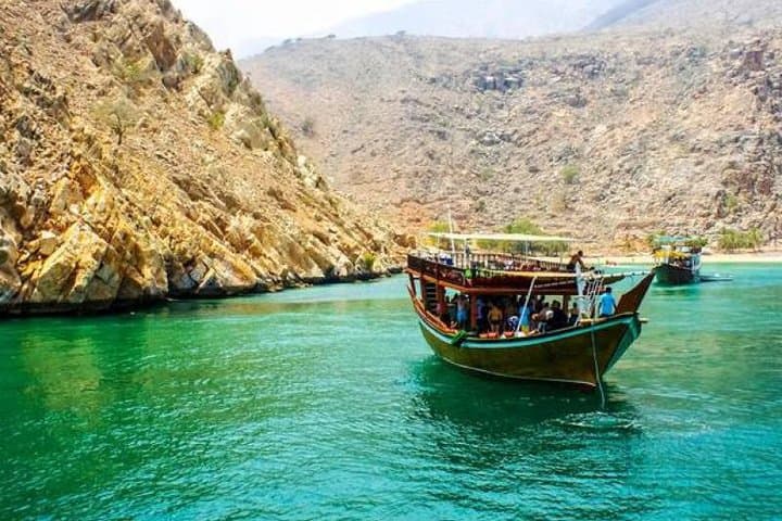 Musandam Dibba Dhow Cruise: Snorkel Caves, White Stones & Haffa Beach Speedboat