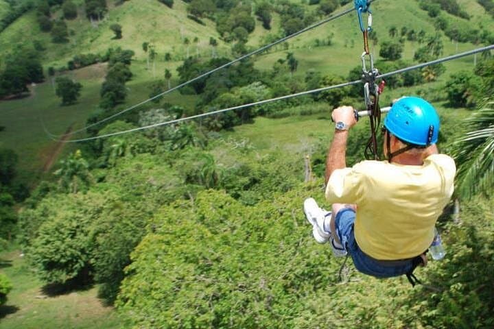 Puerto Plata Triple Adventure: Damajagua Waterfalls, Horseback Ride & 8‑Line Zipline photo 4