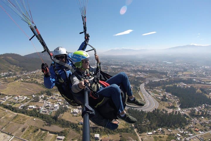 Soar Above Quito: Tandem Paragliding from Lumbisí