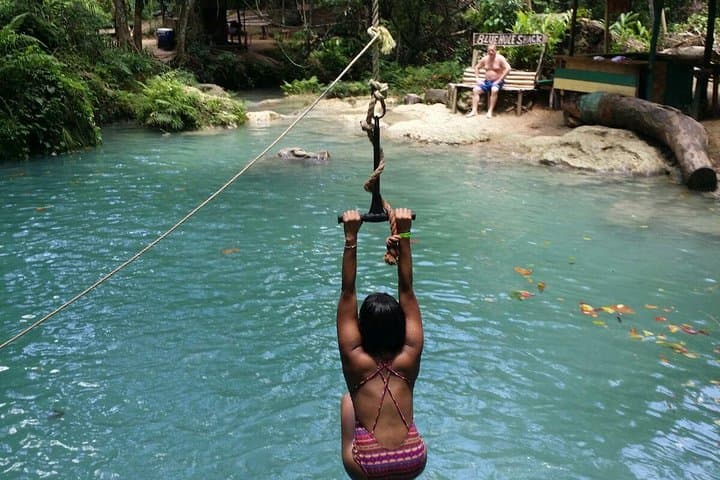 Full-Day Blue Hole & Dunn's River Falls Excursion from Falmouth — Swim, Climb and Explore