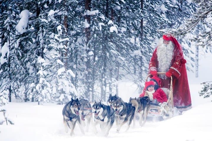 Rovaniemi Highlights: Santa Claus Village, Husky and Reindeer Farms & Arktikum Day Tour