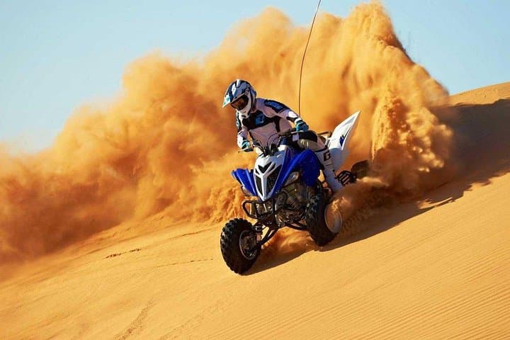 Dubai Mega Desert Safari: Quad Biking, Dune Bashing & Camel Ride with BBQ Dinner