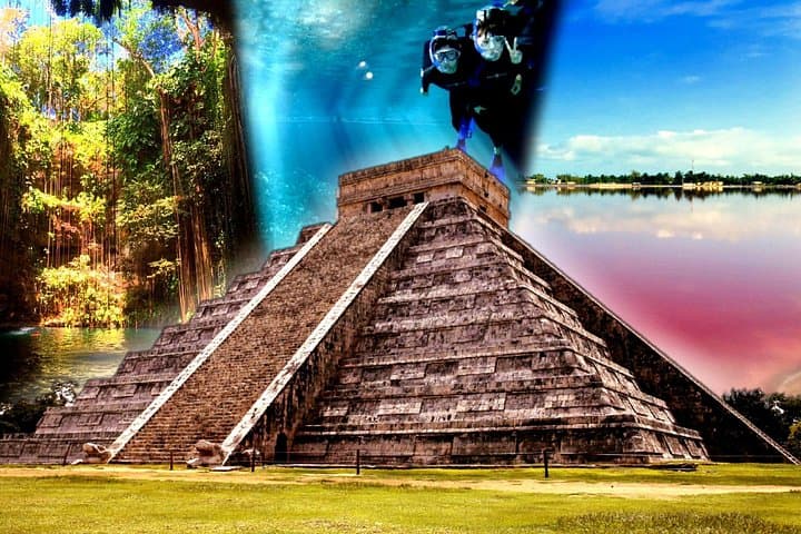 One-Day Chichén Itzá, Grand Cenote & Pink Lake from Cancún photo 1
