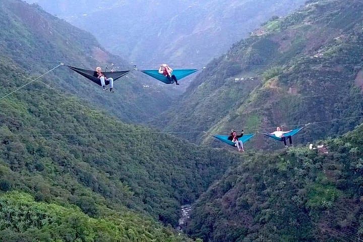Medellin to El Salto: Zipline Flights, 100m Waterfall & Sky Hammocks photo 4
