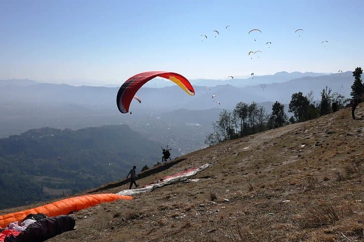 Sarangkot Paragliding over Fewa Lake and the Annapurna Range photo 4