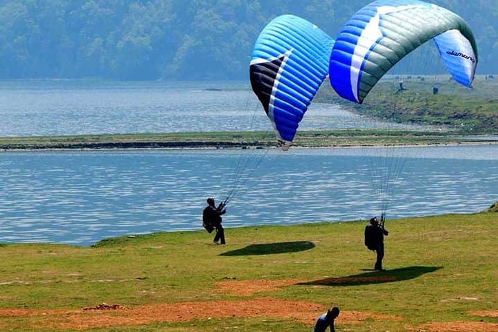 Sarangkot Paragliding over Fewa Lake and the Annapurna Range photo 6