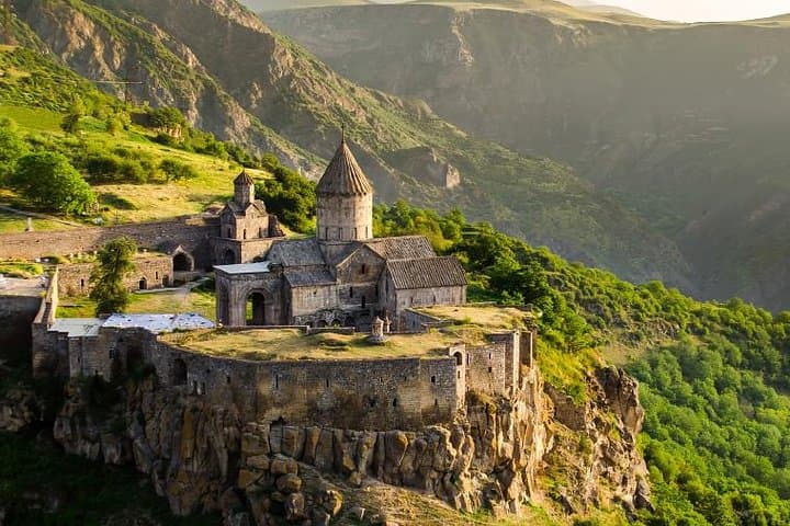 Tatev to Noravank Day Tour: Tatev Monastery, Shaki Waterfall & Wine Tasting